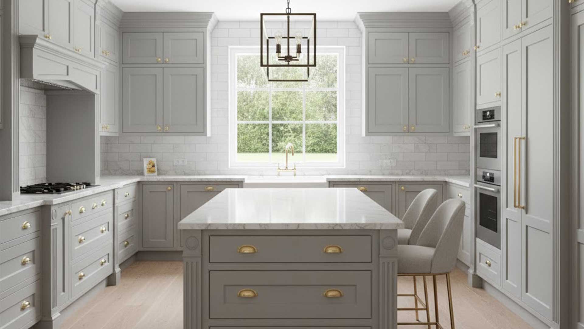 تصویری از مدل کابینت نئو کلاسیک