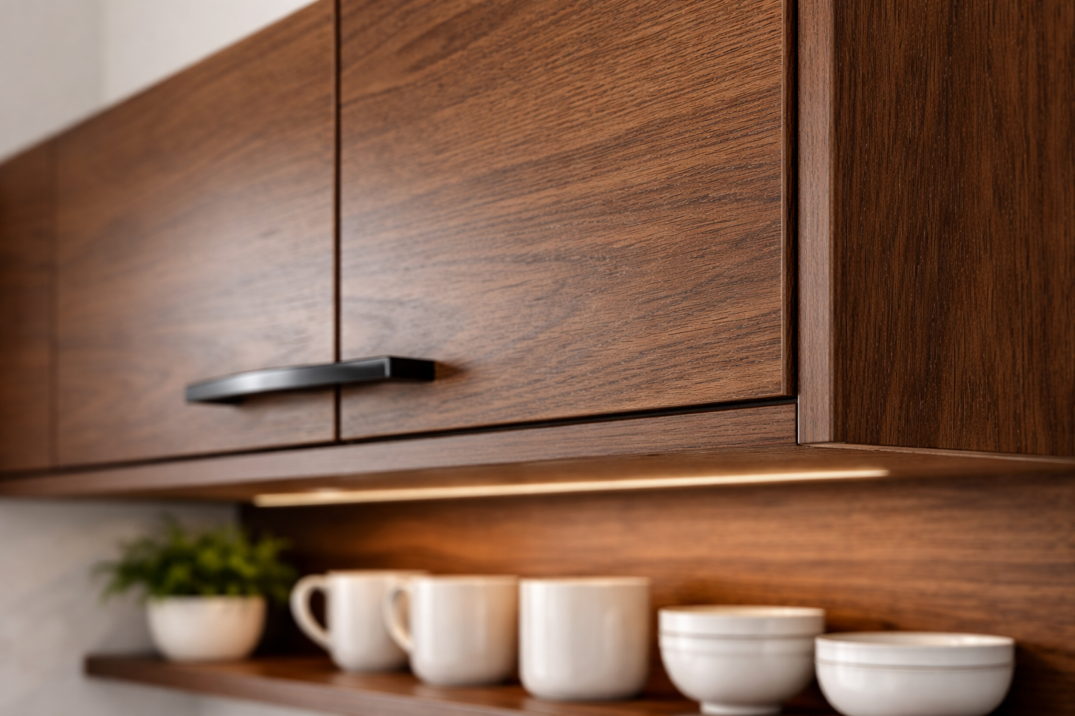 تصویری از نوار کار شده در کابینت